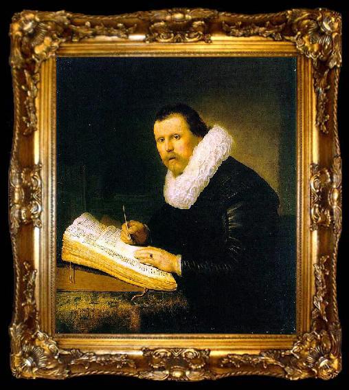 framed  Rembrandt van rijn Portrait of a scholar., ta009-2